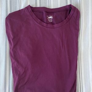 Spyder Maroon Crew Neck Tee